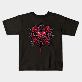 Rose cross Kids T-Shirt